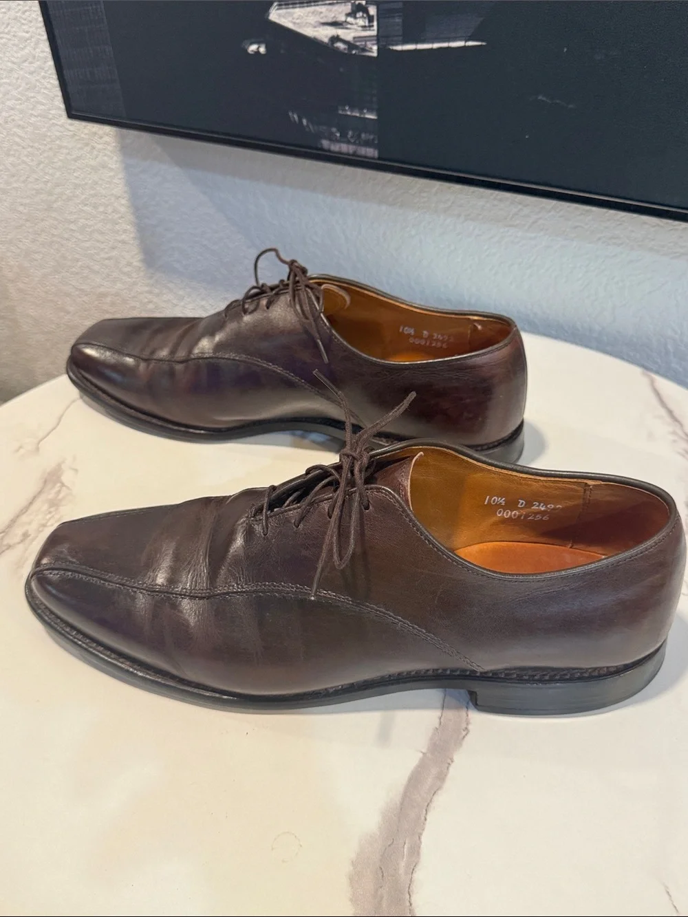 Allen Edmonds Saxon 10.5D 2492 Dark Brown Dress Shoes